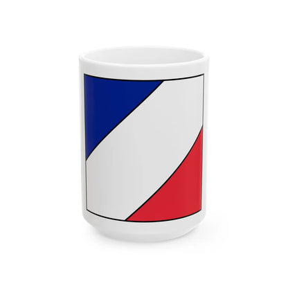 Sq3 navywhitered (France) White Coffee Mug 15oz - Go Mug Yourself