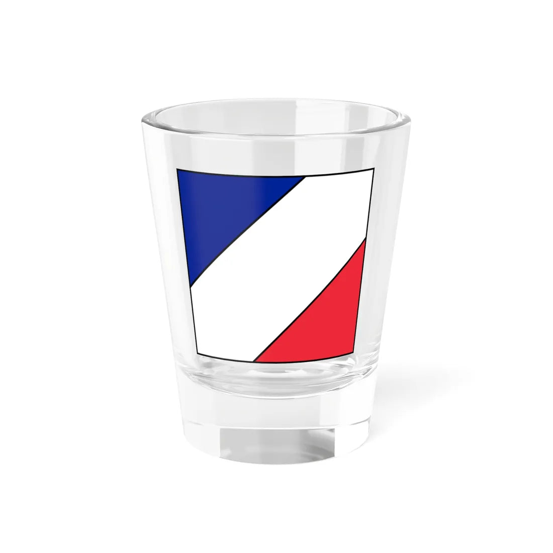 Sq3 navywhitered (United Kingdom) Shot Glass 1.5oz 1.5oz - Go Mug Yourself