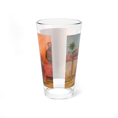 Squanto and the Miracle of Thanksgiving, interior illustrations (1), 2012 (Magazine Illustration) Pint Glass 16oz - Go Mug Yourself