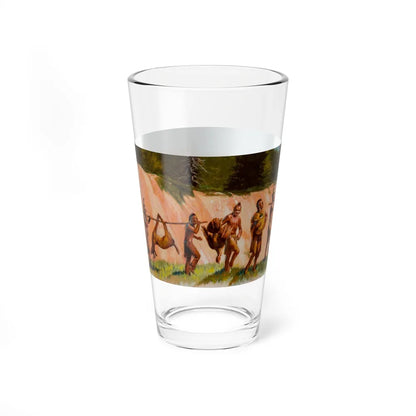 Squanto and the Miracle of Thanksgiving, interior illustrations (13), 2012 (Magazine Illustration) Pint Glass 16oz - Go Mug Yourself