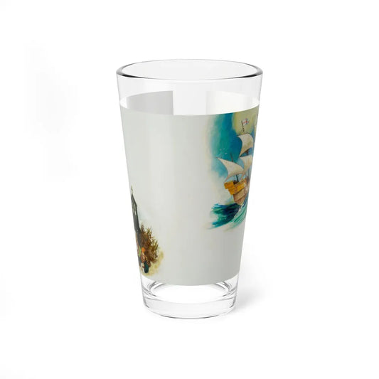 Squanto and the Miracle of Thanksgiving, interior illustrations (16), 2012 (Magazine Illustration) Pint Glass 16oz 16oz - Go Mug Yourself