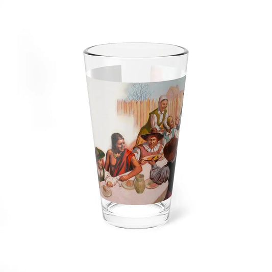 Squanto and the Miracle of Thanksgiving, interior illustrations (3), 2012 (Magazine Illustration) Pint Glass 16oz 16oz - Go Mug Yourself