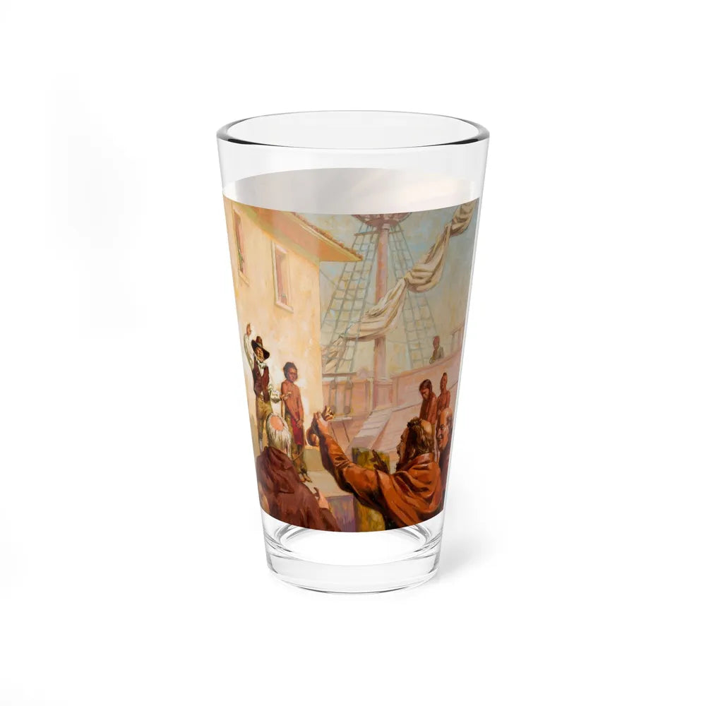 Squanto and the Miracle of Thanksgiving, interior illustrations (5), 2012 (Magazine Illustration) Pint Glass 16oz - Go Mug Yourself
