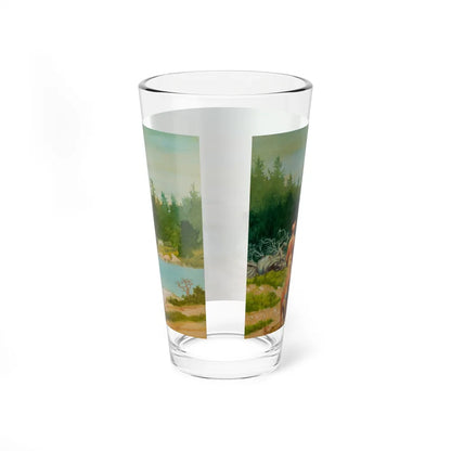 Squanto and the Miracle of Thanksgiving, interior illustrations (6), 2012 (Magazine Illustration) Pint Glass 16oz - Go Mug Yourself