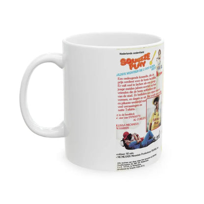 SQUEEZE PLAY (VHS COVER) - White Coffee Mug - Go Mug Yourself