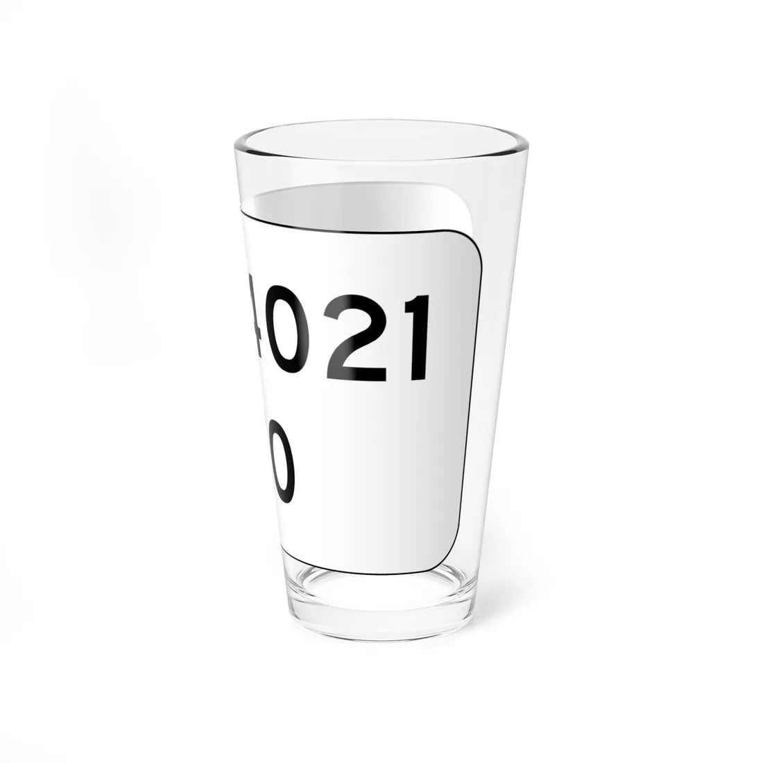 SR 4021 white sign (Pennsylvania) (Road Sign) Pint Glass 16oz - Go Mug Yourself