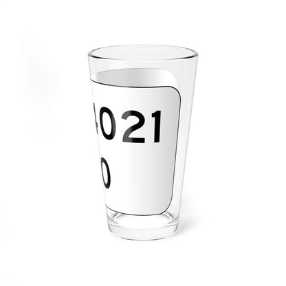 SR 4021 white sign (Pennsylvania) (Road Sign) Pint Glass 16oz - Go Mug Yourself