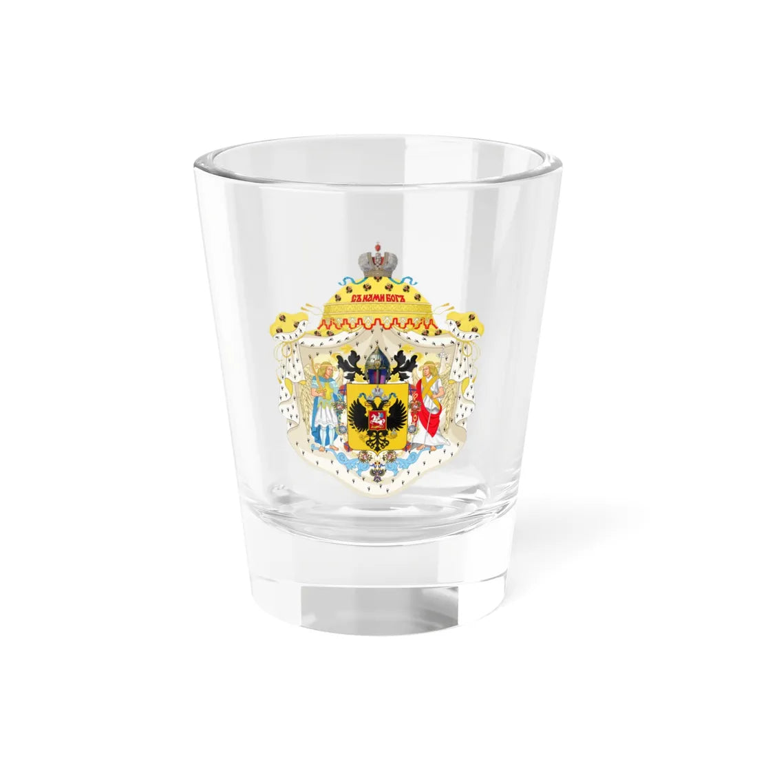 Sred gerb ru (Russia) (Coat of Arms) Shot Glass 1.5oz 1.5oz - Go Mug Yourself