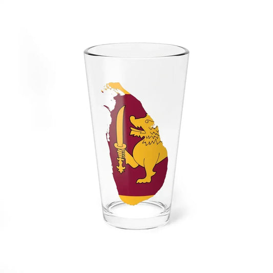 Sri Lanka-Flagmap (Sri Lanka) Pint Glass 16oz 16oz - Go Mug Yourself