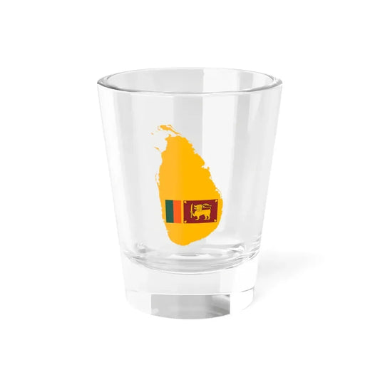 Sri Lanka Map Flag (Sri Lanka) Shot Glass 1.5oz 1.5oz - Go Mug Yourself