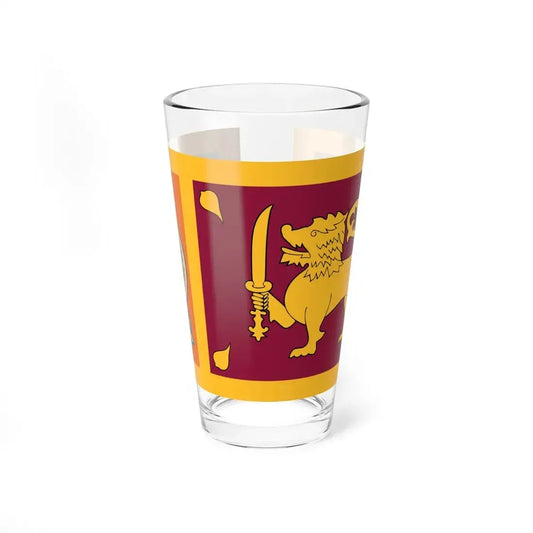 Sri Lankan Army Flag (Sri Lanka) Pint Glass 16oz 16oz - Go Mug Yourself