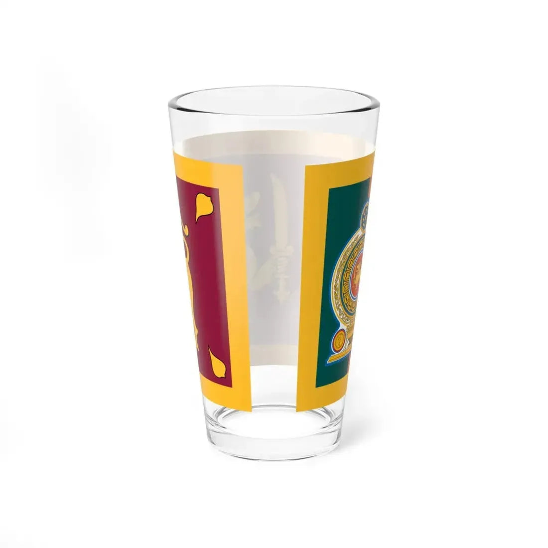 Sri Lankan Army Flag (Sri Lanka) Pint Glass 16oz - Go Mug Yourself