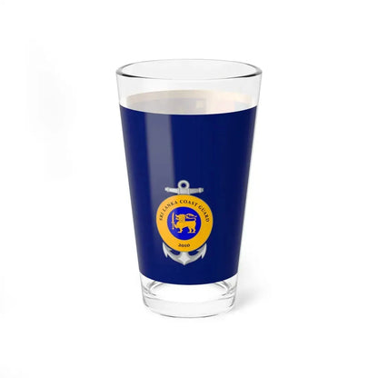 Sri Lankan Coast Guard Flag (Sri Lanka) Pint Glass 16oz - Go Mug Yourself