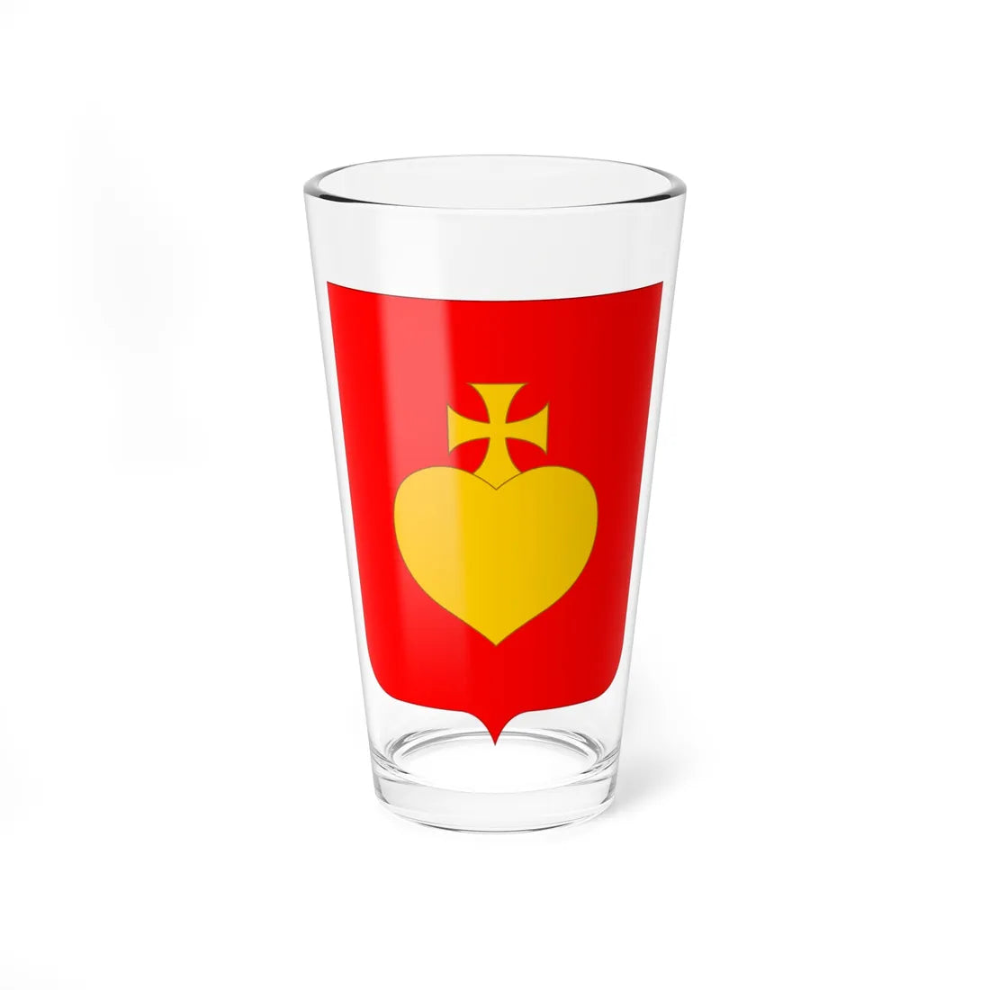 Sribnianskyi rajon-herb (Ukraine) (Coat of Arms) Pint Glass 16oz 16oz - Go Mug Yourself