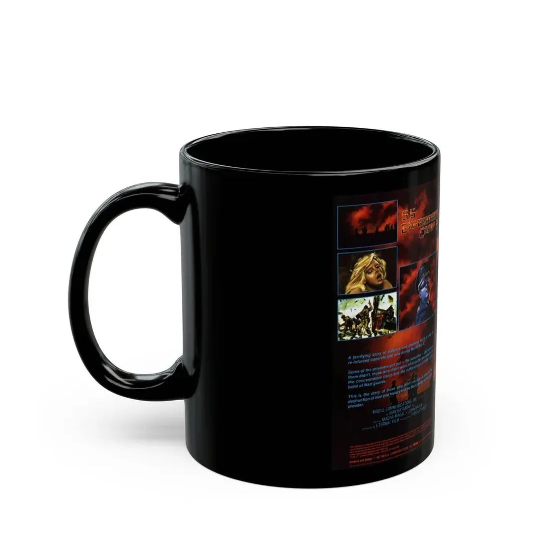 SS EXPERIMENT CAMP NAZI EXPLOITATION (VHS COVER) - Black Coffee Mug - Go Mug Yourself