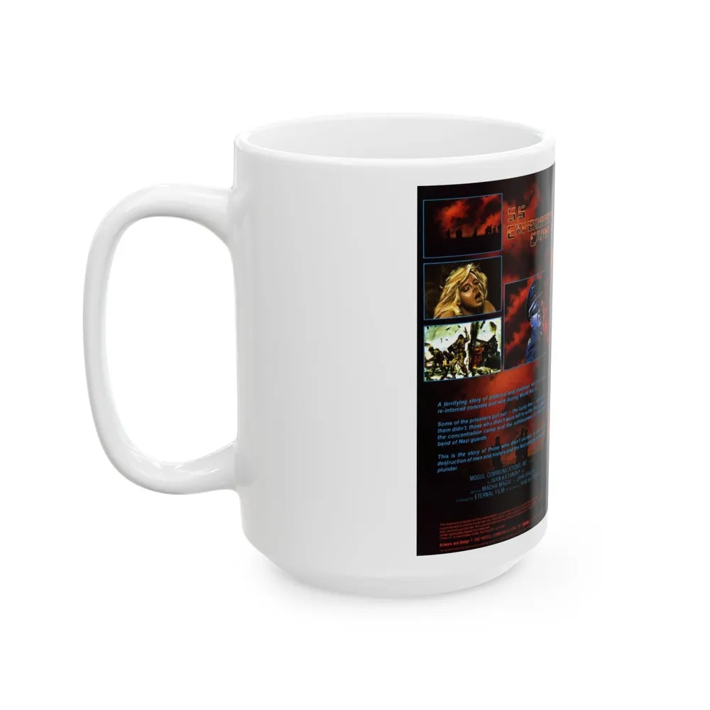 SS EXPERIMENT CAMP NAZI EXPLOITATION (VHS COVER) - White Coffee Mug-Go Mug Yourself