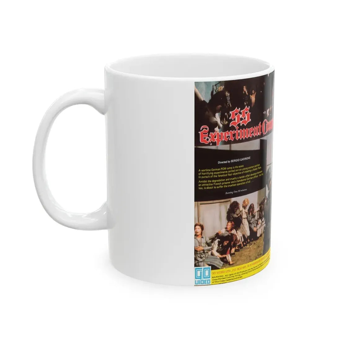 SS EXPERIMENT CAMP (VHS COVER) - White Coffee Mug - Go Mug Yourself