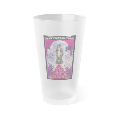 SS GIRLS 1977 Movie Poster - Frosted Pint Glass 16oz-16oz-Frosted-Go Mug Yourself