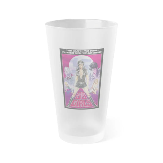 SS GIRLS 1977 Movie Poster - Frosted Pint Glass 16oz-16oz-Frosted-Go Mug Yourself