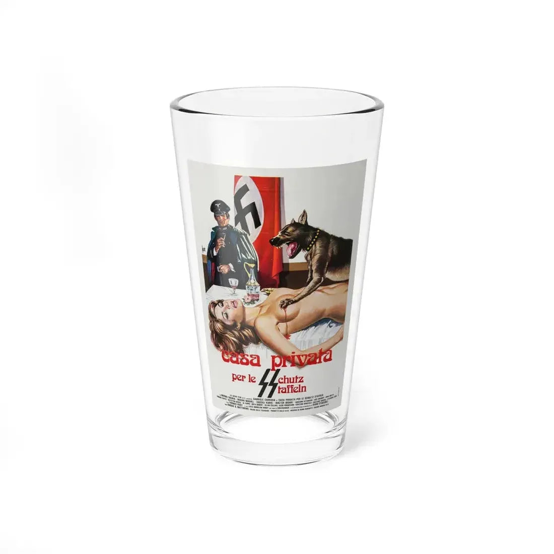 SS GIRLS (ITALIAN) 1977 Movie Poster - Pint Glass 16oz - Go Mug Yourself
