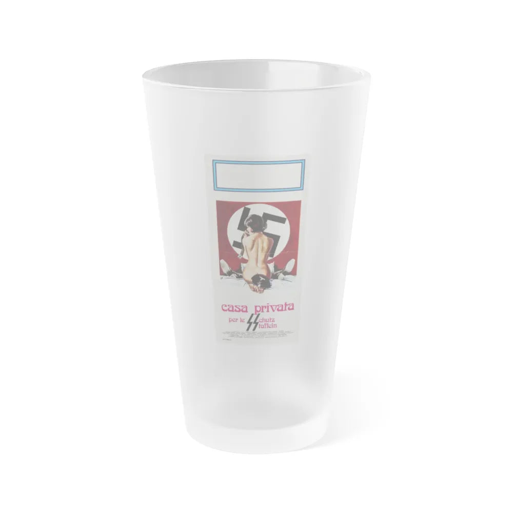 SS GIRLS (ITALIAN) 2 1977 Movie Poster - Frosted Pint Glass 16oz-16oz-Frosted-Go Mug Yourself