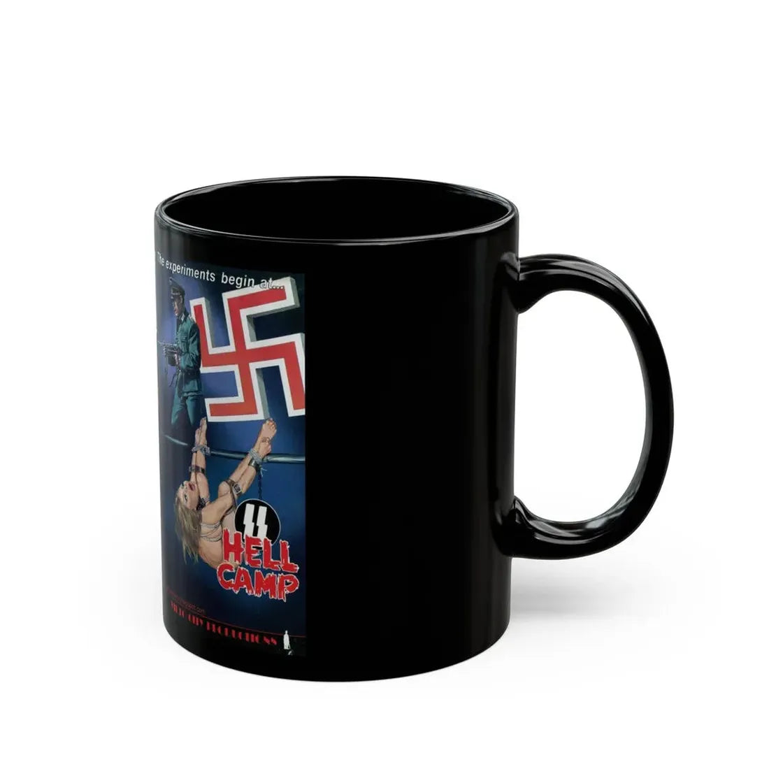 SS HELL CAMP (VHS COVER) - Black Coffee Mug - Go Mug Yourself