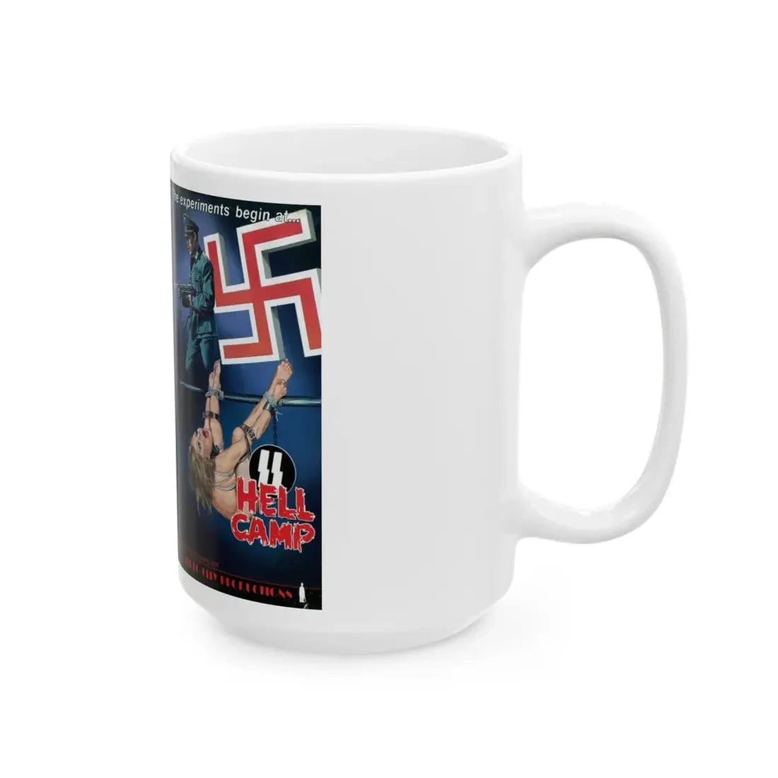 SS HELL CAMP (VHS COVER) - White Coffee Mug - Go Mug Yourself