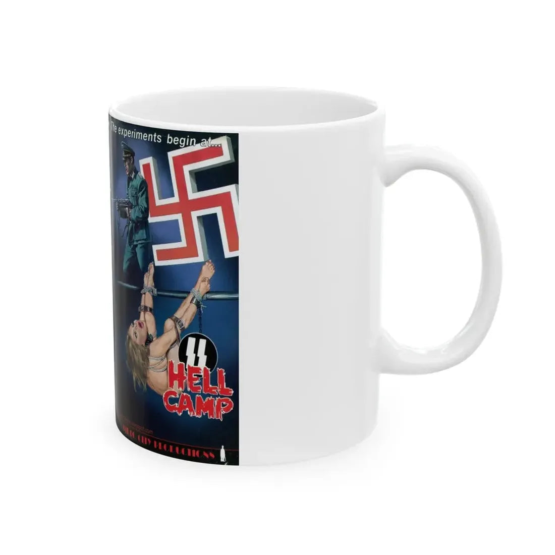 SS HELL CAMP (VHS COVER) - White Coffee Mug - Go Mug Yourself