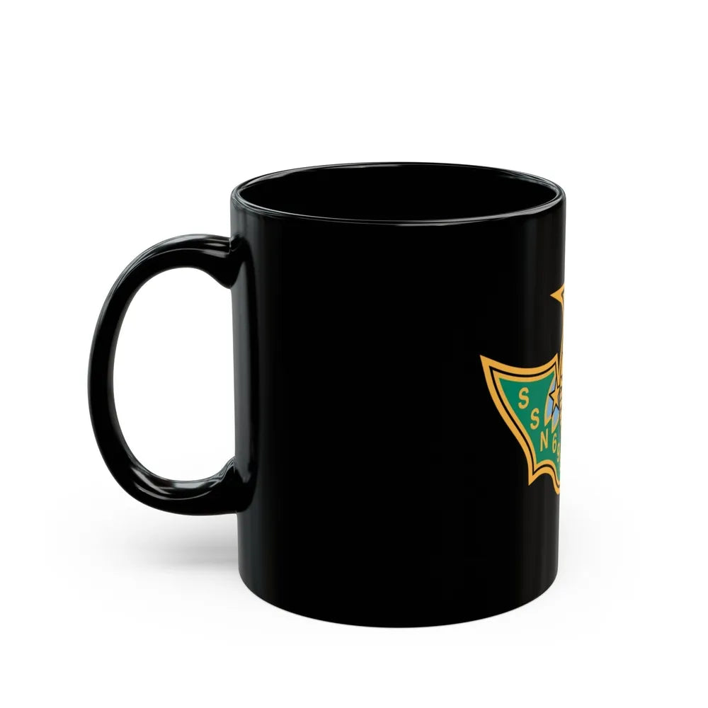 SSN 698 USS Bremerton Patriae Defensor AD Hoc Adsum (U.S. Navy) Black Coffee Mug-Go Mug Yourself