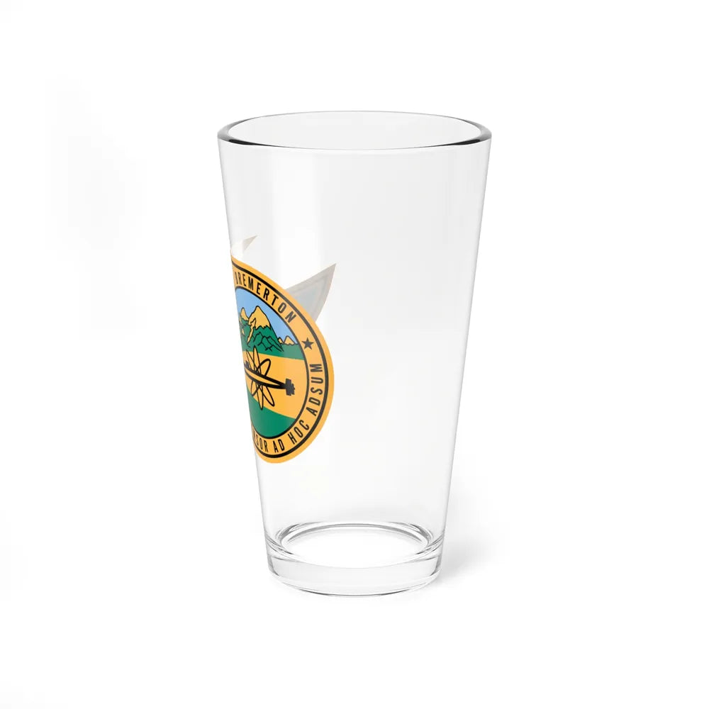 SSN 698 USS Bremerton Patriae Defensor AD Hoc Adsum (U.S. Navy) Pint Glass 16oz-Go Mug Yourself