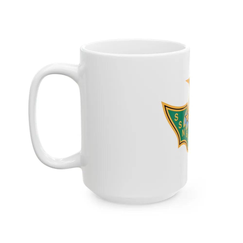 SSN 698 USS Bremerton Patriae Defensor AD Hoc Adsum (U.S. Navy) White Coffee Mug-Go Mug Yourself