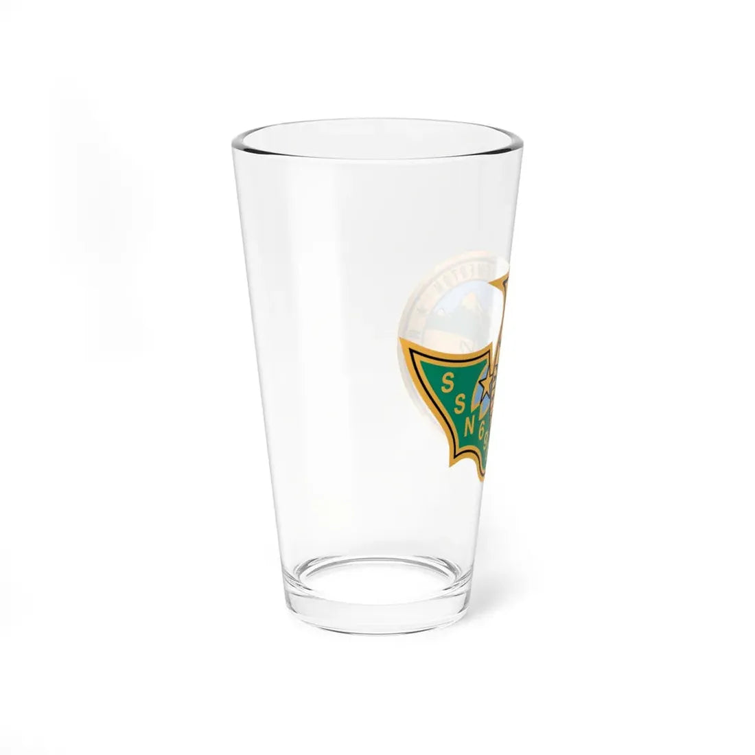 SSN 698 USS Bremerton Patriae Defensor AD Hoc Adsum (U.S. Navy) Pint Glass 16oz - Go Mug Yourself
