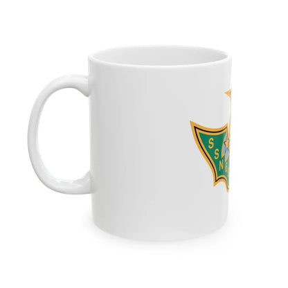 SSN 698 USS Bremerton Patriae Defensor AD Hoc Adsum (U.S. Navy) White Coffee Mug - Go Mug Yourself