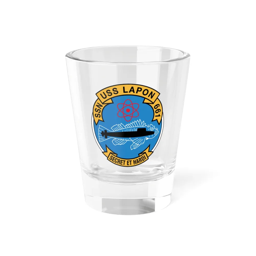 SSN USS Lapon 661 Secret ET Hardi (U.S. Navy) Shot Glass 1.5oz 1.5oz - Go Mug Yourself