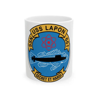 SSN USS Lapon 661 Secret ET Hardi (U.S. Navy) White Coffee Mug 11oz - Go Mug Yourself
