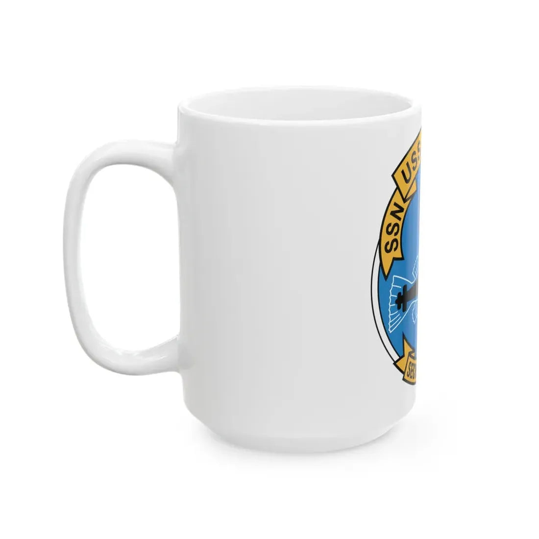 SSN USS Lapon 661 Secret ET Hardi (U.S. Navy) White Coffee Mug - Go Mug Yourself