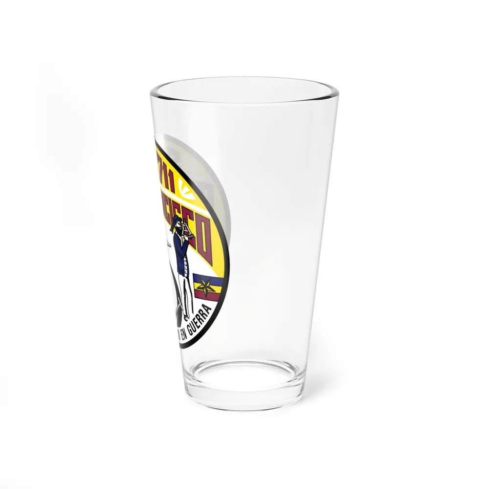 SSN711 San Francisco Oro En Paz Fierro En Guerra (U.S. Navy) Pint Glass 16oz-Go Mug Yourself