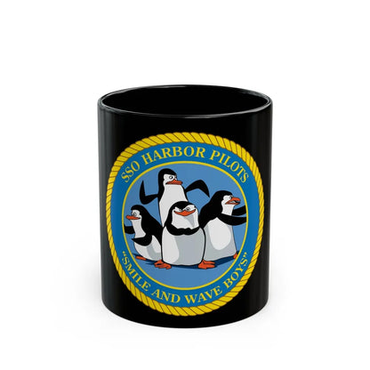 SSO Harbor Pilots Smile and Wave Boys (U.S. Navy) Black Coffee Mug-11oz-Go Mug Yourself