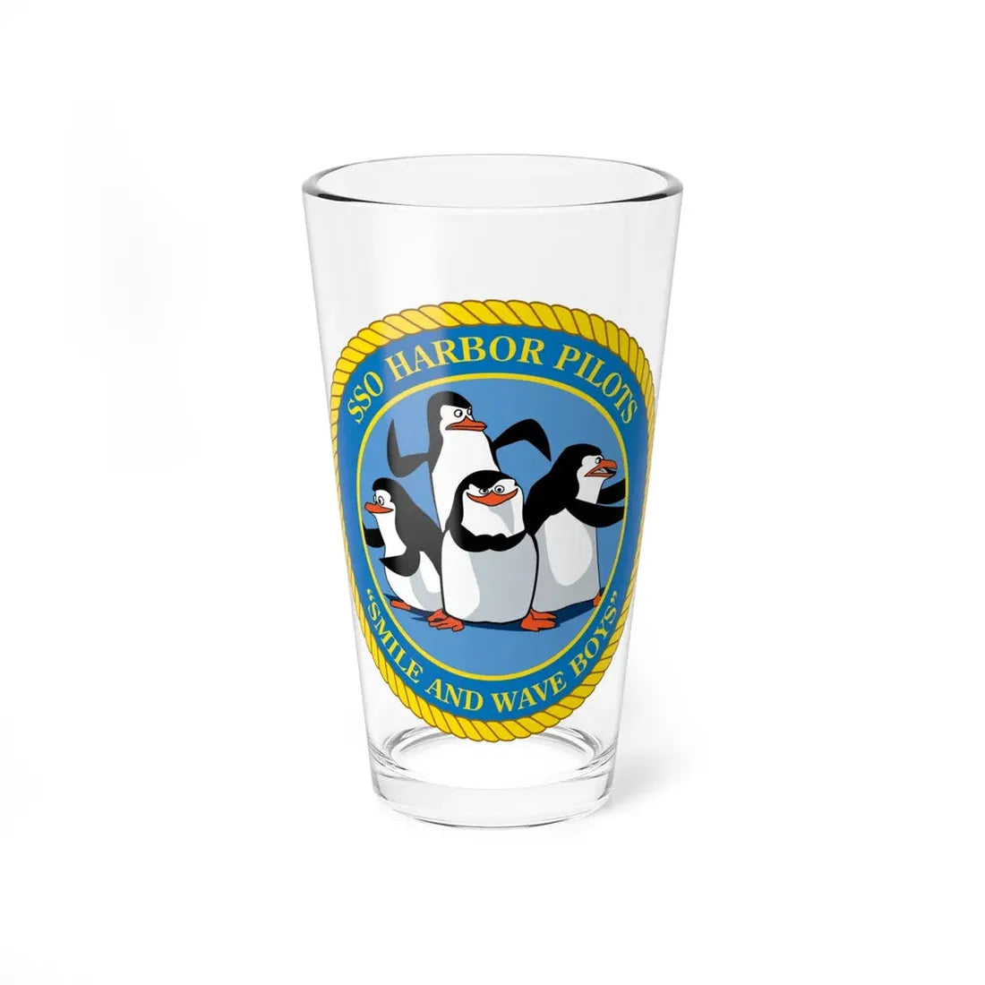 SSO Harbor Pilots Smile and Wave Boys (U.S. Navy) Pint Glass 16oz 16oz - Go Mug Yourself