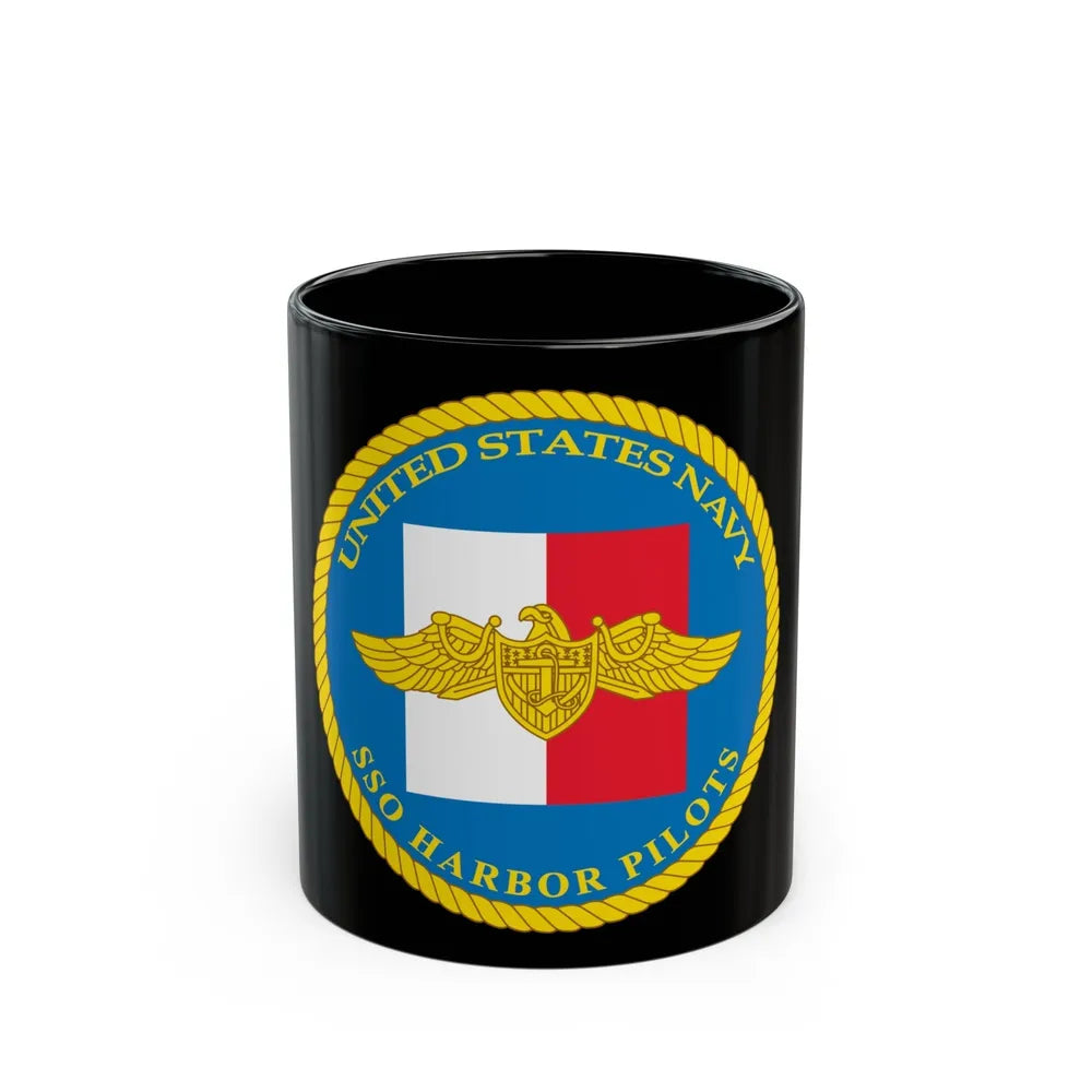 SSO Harbor Pilots (U.S. Navy) Black Coffee Mug-11oz-Go Mug Yourself