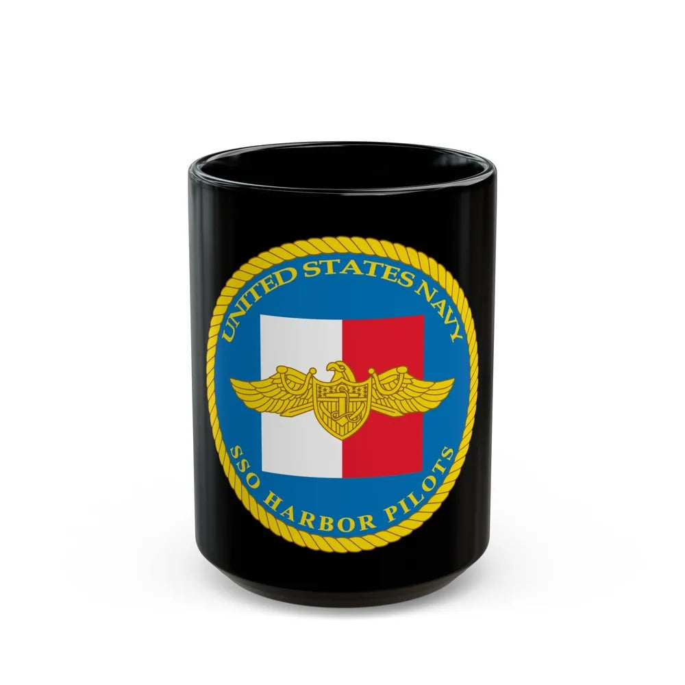 SSO Harbor Pilots (U.S. Navy) Black Coffee Mug-15oz-Go Mug Yourself