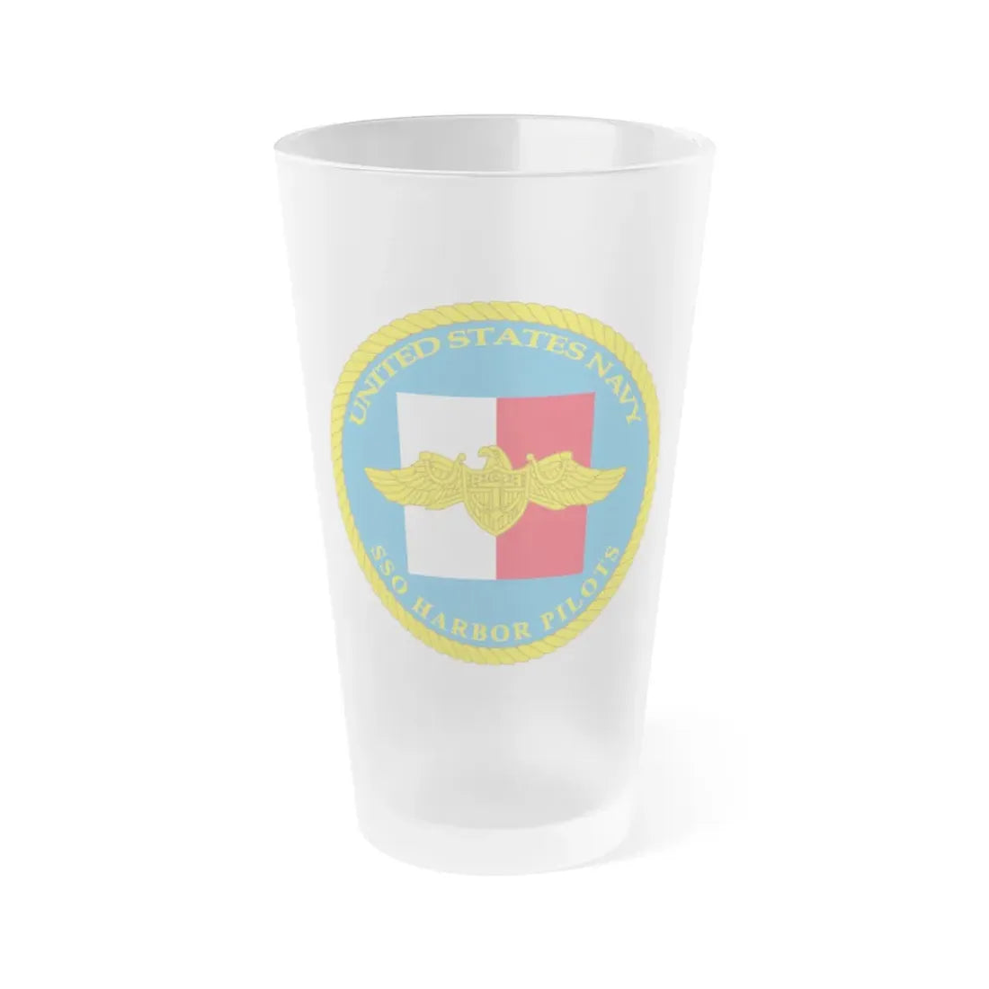 SSO Harbor Pilots (U.S. Navy) Frosted Pint Glass 16oz Default Title - Go Mug Yourself