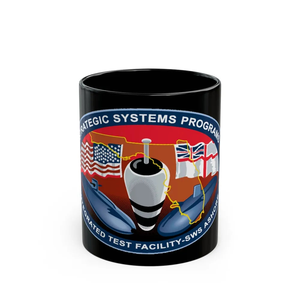 SSP ITFAC SWS Ashore (U.S. Navy) Black Coffee Mug-11oz-Go Mug Yourself