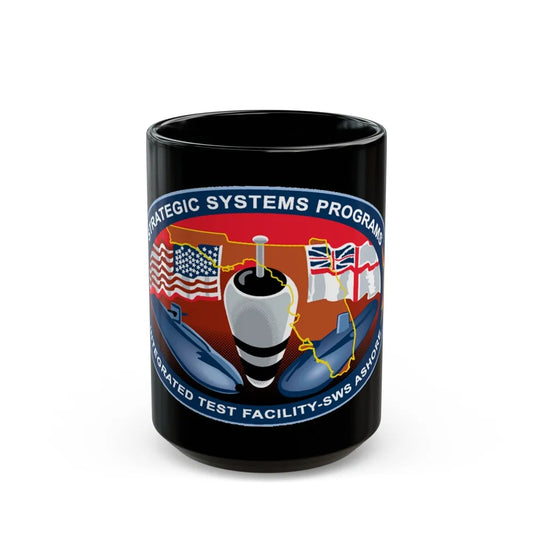 SSP ITFAC SWS Ashore (U.S. Navy) Black Coffee Mug-15oz-Go Mug Yourself