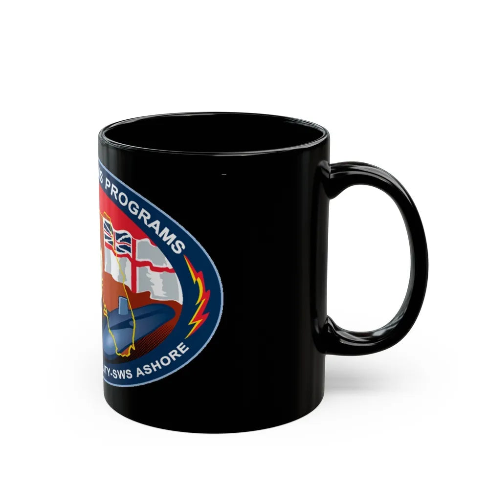 SSP ITFAC SWS Ashore (U.S. Navy) Black Coffee Mug-Go Mug Yourself