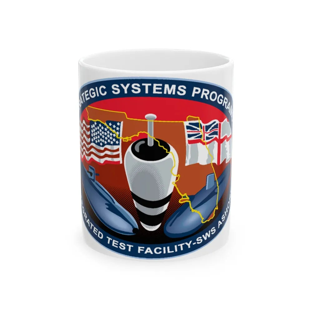 SSP ITFAC SWS Ashore (U.S. Navy) White Coffee Mug-11oz-Go Mug Yourself