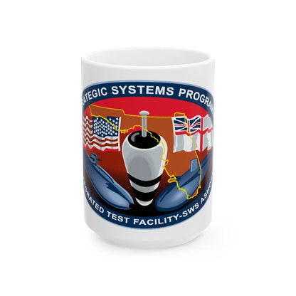 SSP ITFAC SWS Ashore (U.S. Navy) White Coffee Mug-15oz-Go Mug Yourself