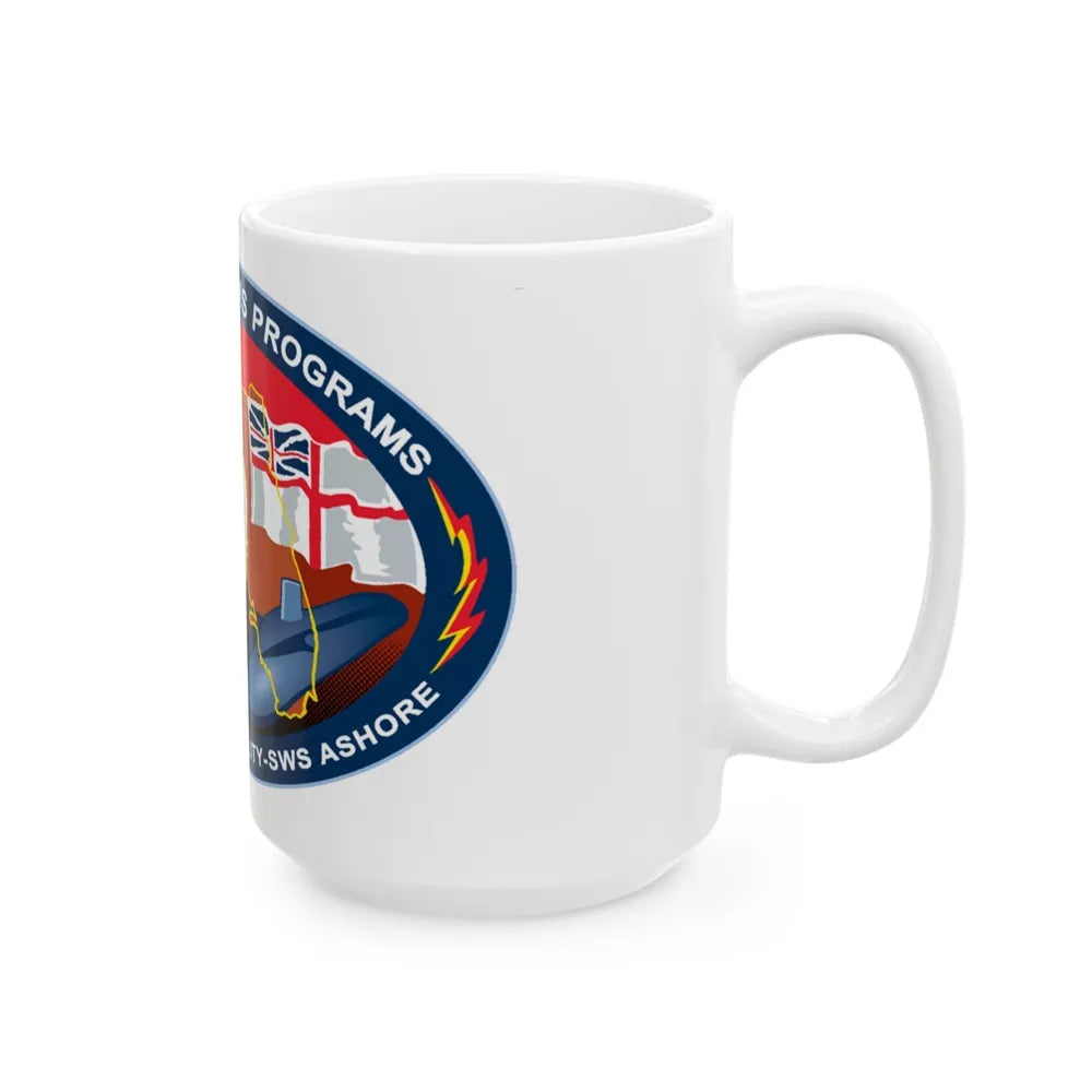 SSP ITFAC SWS Ashore (U.S. Navy) White Coffee Mug-Go Mug Yourself