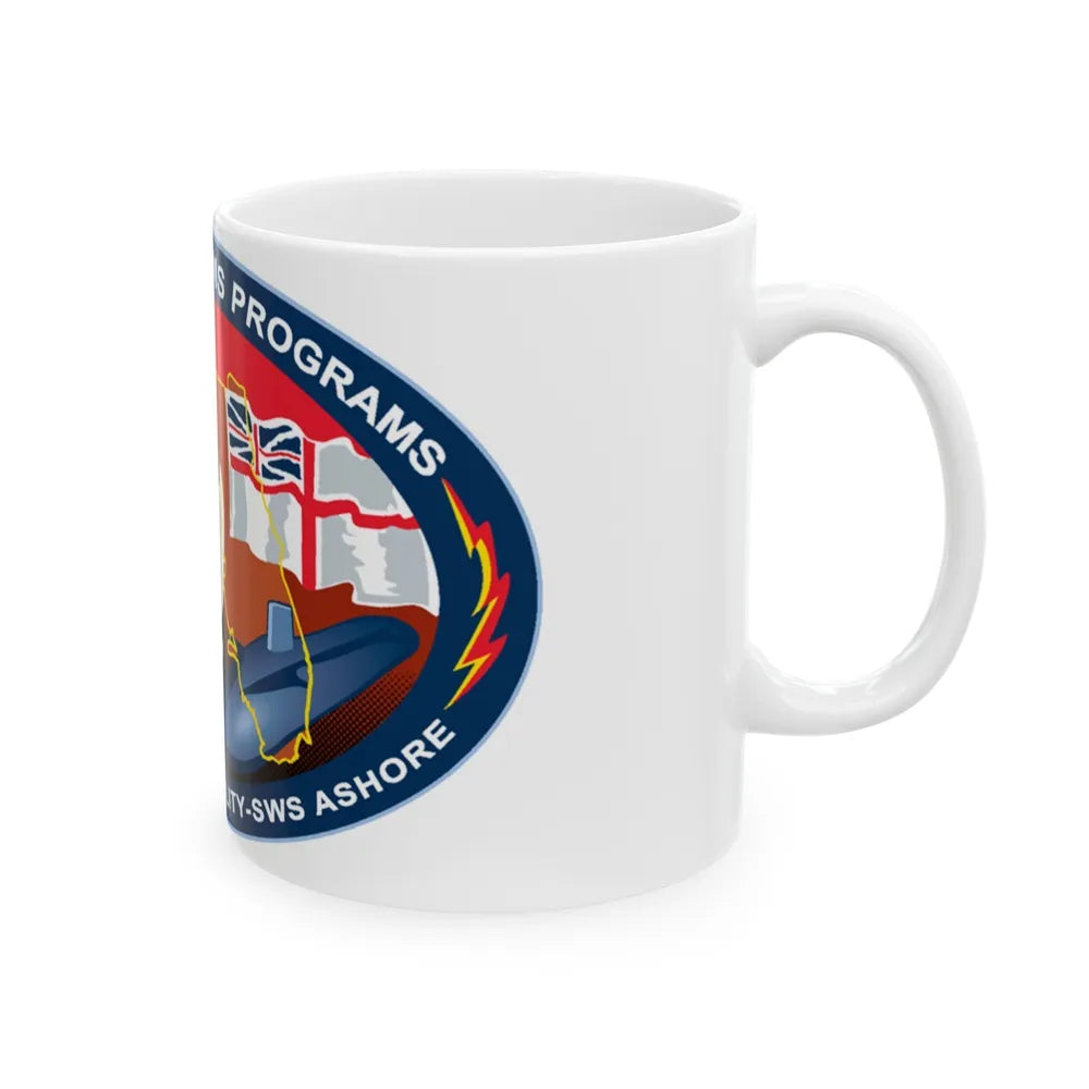 SSP ITFAC SWS Ashore (U.S. Navy) White Coffee Mug-Go Mug Yourself