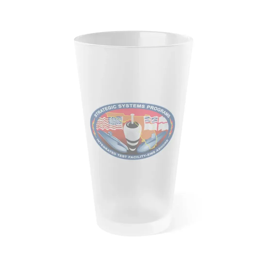 SSP ITFAC SWS Ashore (U.S. Navy) Frosted Pint Glass 16oz Default Title - Go Mug Yourself
